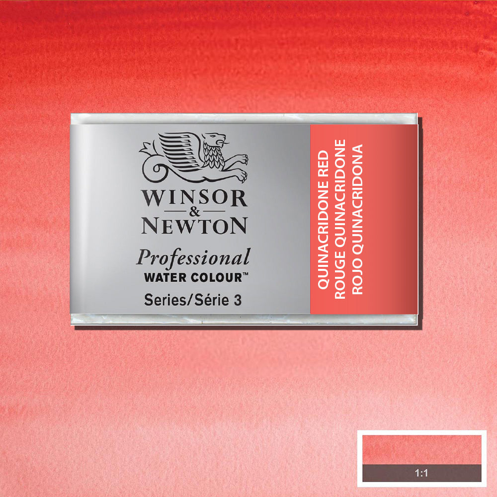 Winsor & Newton Professional Sulu Boya Quinacridone Red 548 S.3 (Tam Tablet)