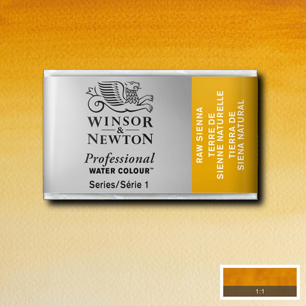 Winsor & Newton Professional Sulu Boya Raw Sienna 552 S.1 (Tam Tablet)