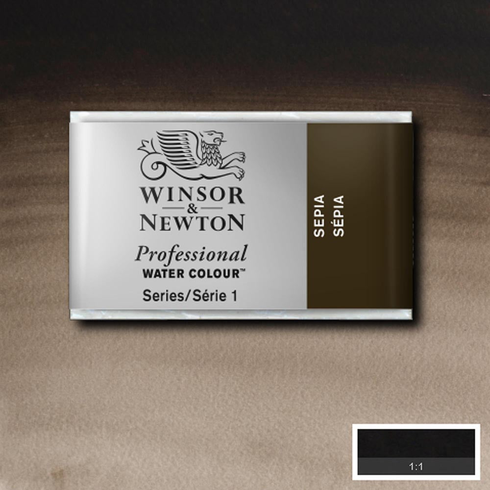 Winsor & Newton Professional Sulu Boya Sepia 609 S.1 (Tam Tablet)