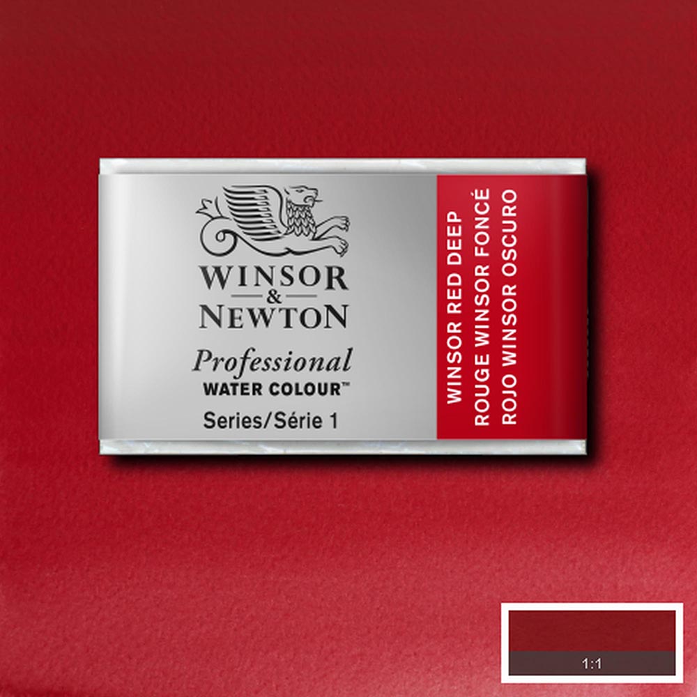 Winsor & Newton Professional Sulu Boya Winsor Red Deep 725 S.1 (Tam Tablet)