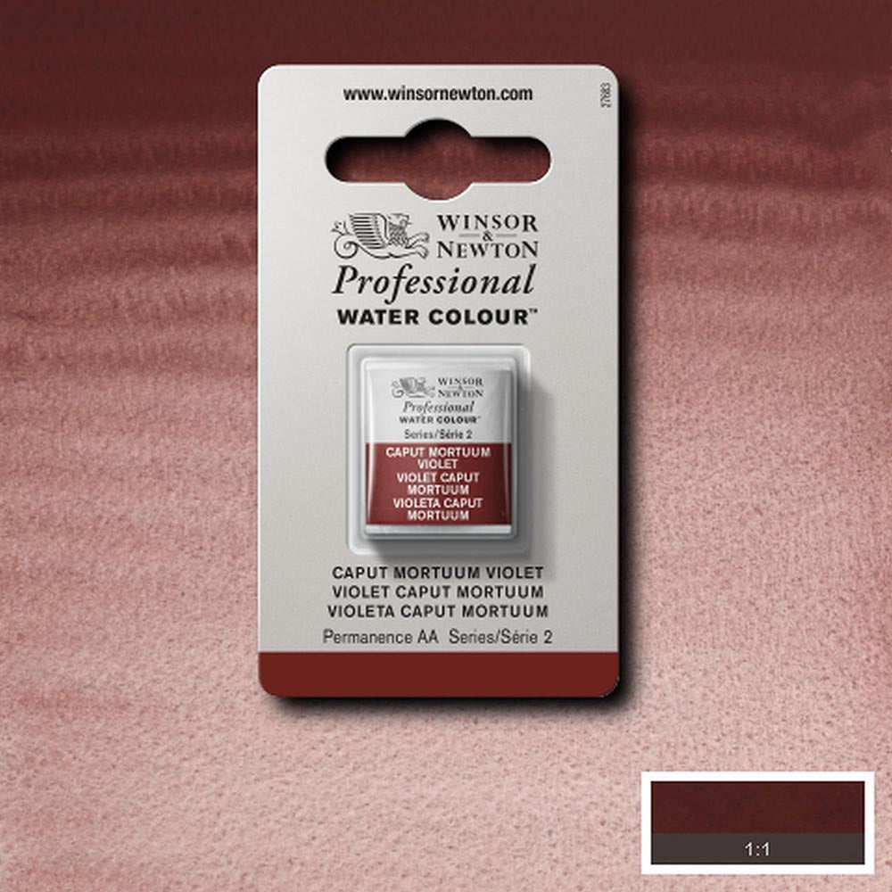 Winsor & Newton Professional Sulu Boya Caput Mortuum Violet 125 S.2 (Yarım Tablet