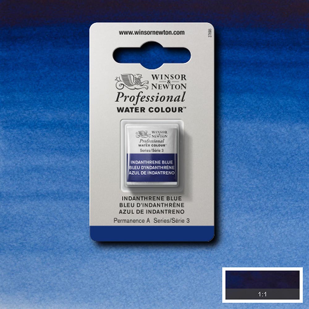 Winsor & Newton Professional Sulu Boya Indanthrene Blue 321 S.3 (Yarım Tablet)