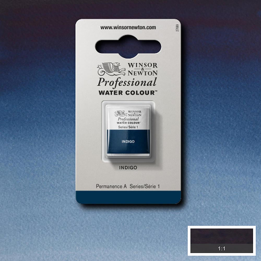 Winsor & Newton Professional Sulu Boya Indigo 322 S.1 (Yarım Tablet)