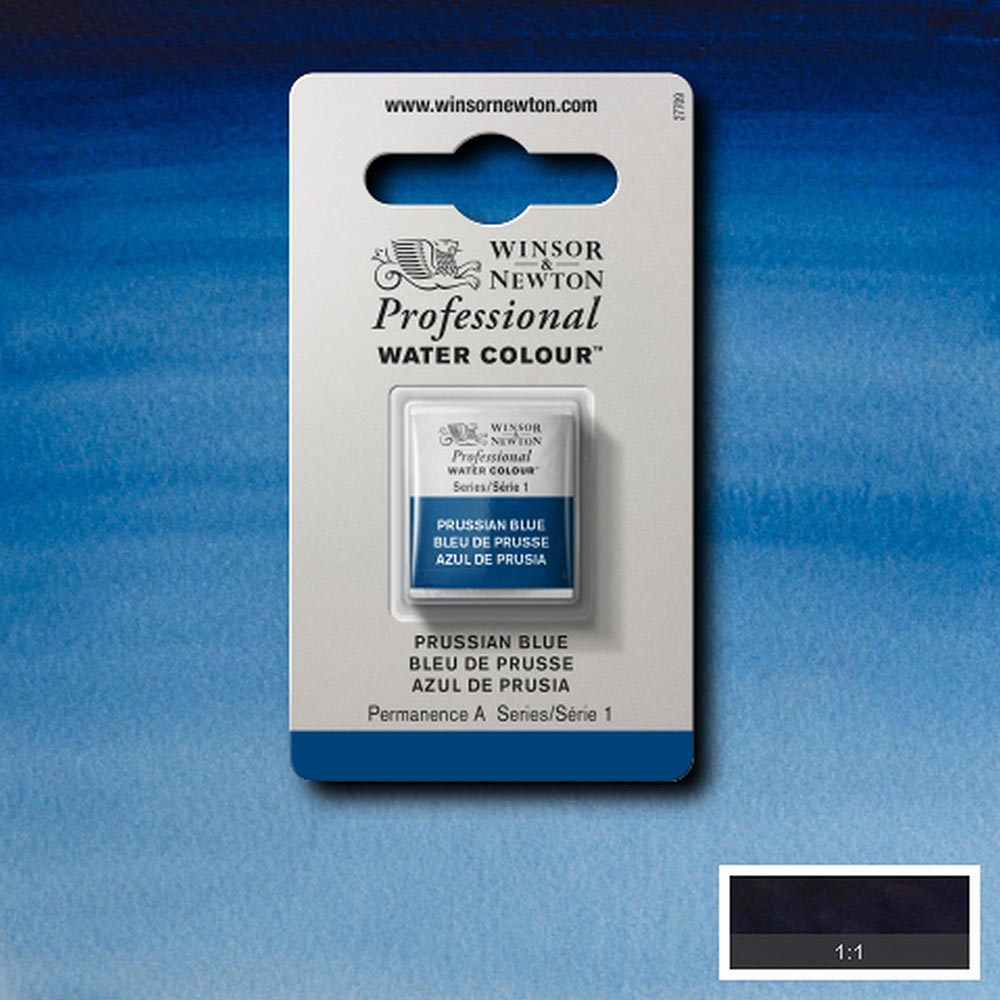 Winsor & Newton Professional Sulu Boya Prussian Blue 538 S.1 (Yarım Tablet)