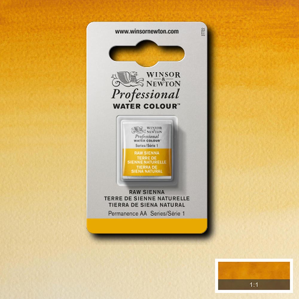Winsor & Newton Professional Sulu Boya Raw Sienna 552 S.1 (Yarım Tablet)