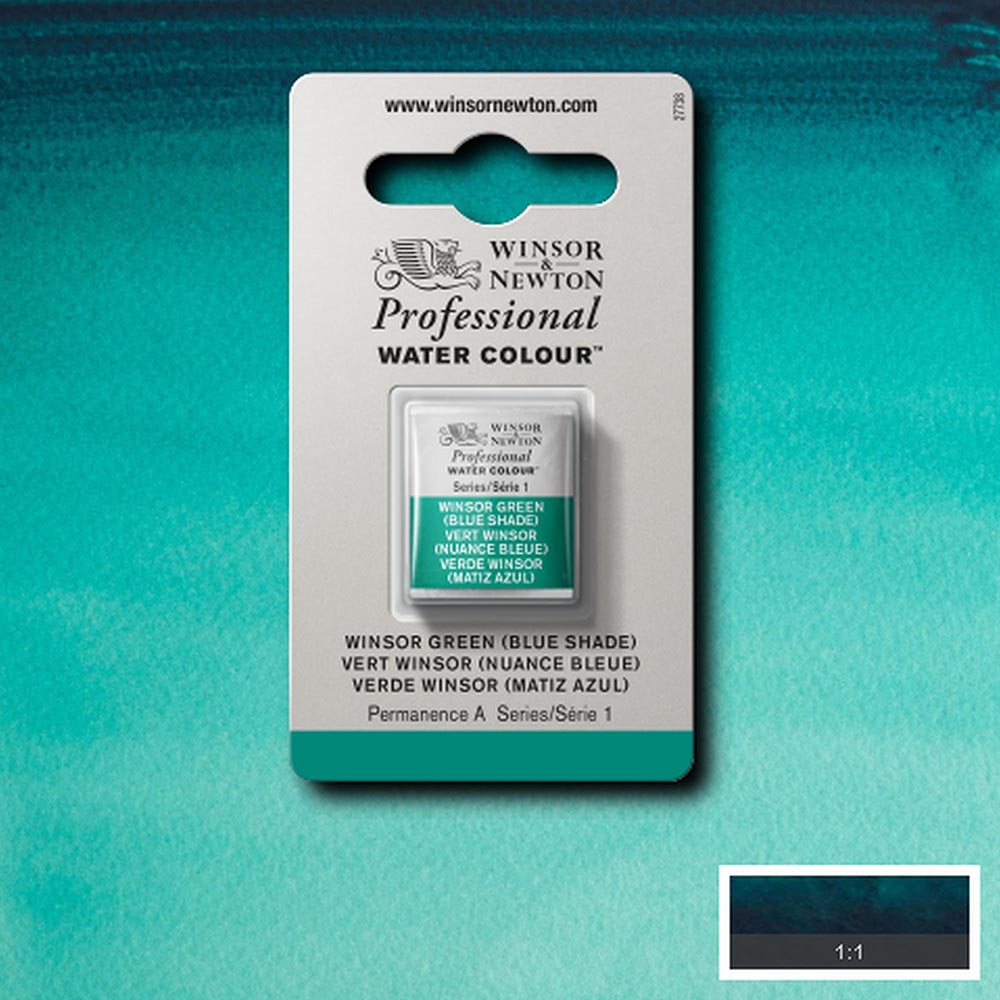 Winsor & Newton Professional Sulu Boya Winsor Green (Blue Shade) 719 S.1 (Yarım Tablet