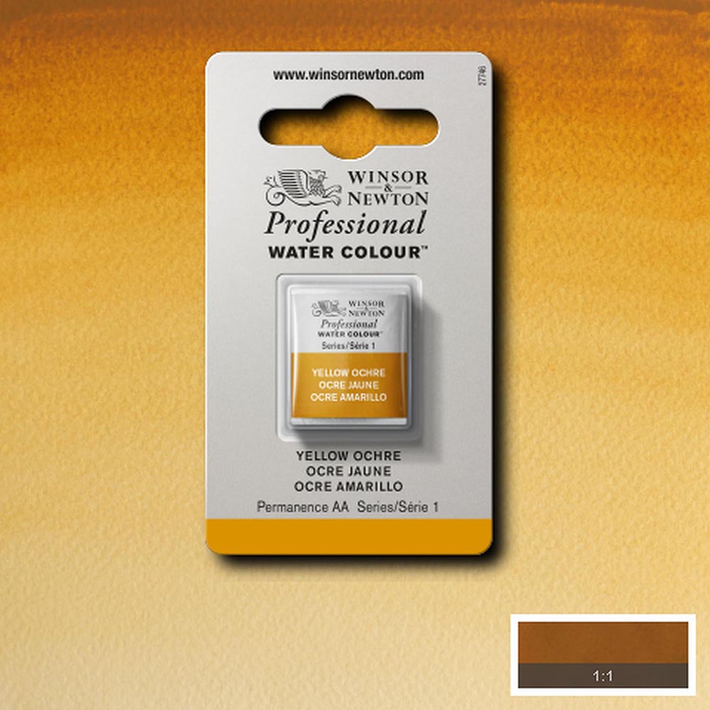Winsor & Newton Professional Sulu Boya Yellow Ochre 744 S.1 (Yarım Tablet)