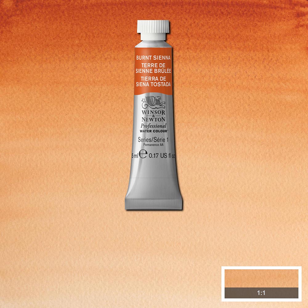 Winsor & Newton Professional Sulu Boya 5ml Burnt Sienna 074 S.1