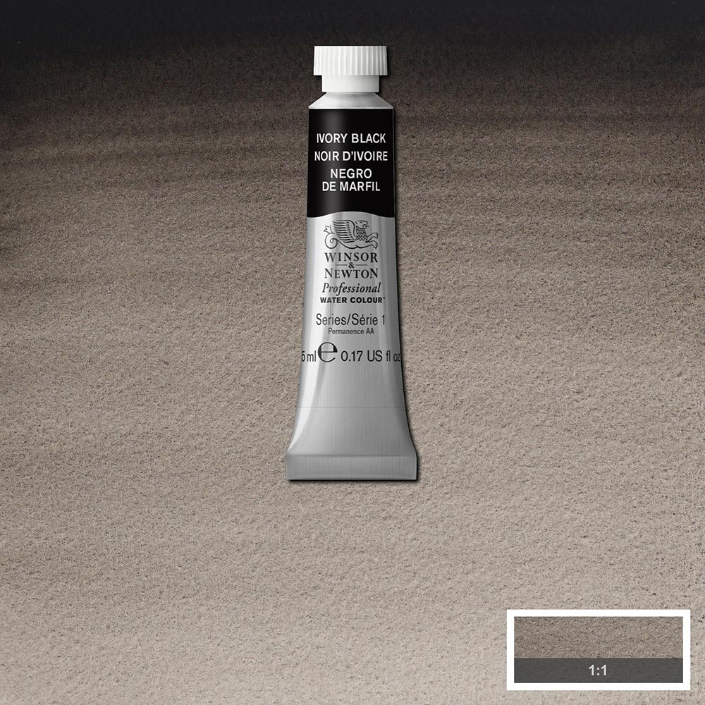 Winsor & Newton Professional Sulu Boya 5ml Ivory Black 331 S.1