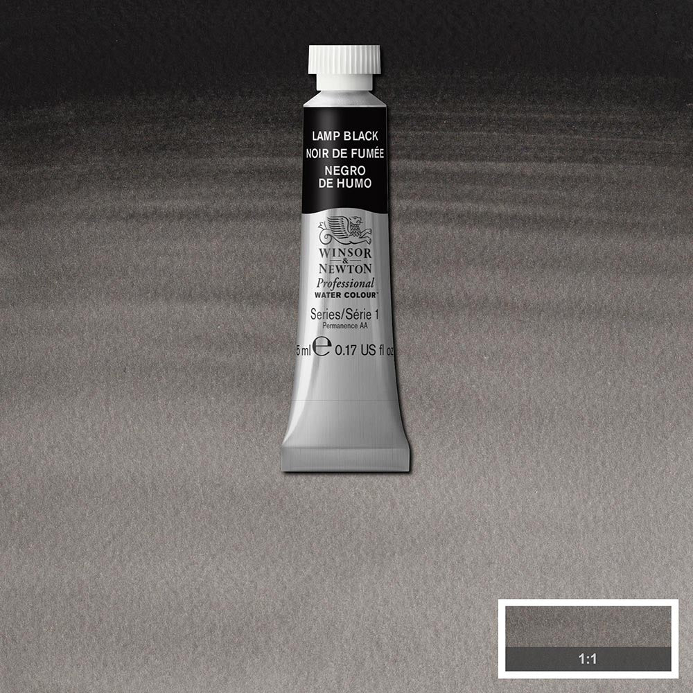 Winsor & Newton Professional Sulu Boya 5ml Lamp Black 337 S.1