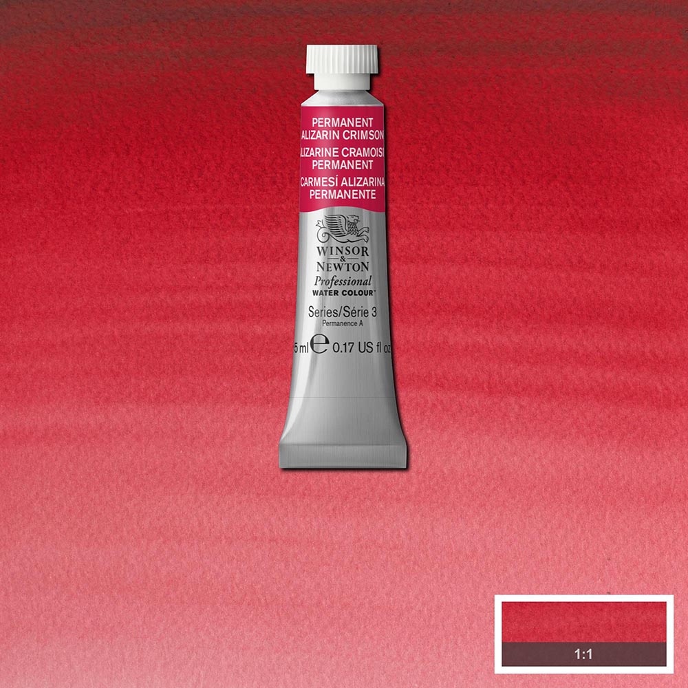 Winsor & Newton Professional Sulu Boya 5ml Permanent Alizarin Crimson 466 S.3