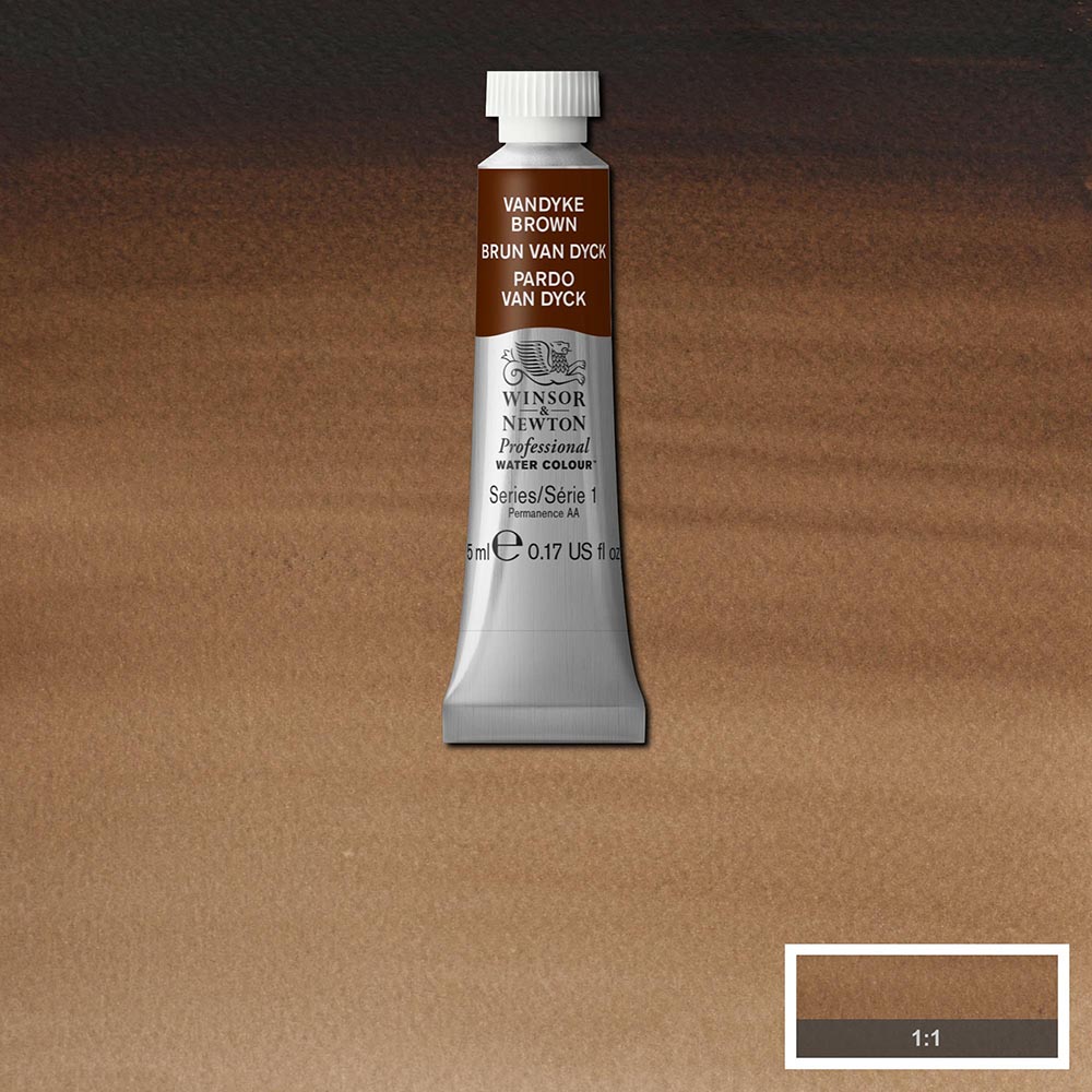 Winsor & Newton Professional Sulu Boya 5ml Vandyke Brown 676 S.1