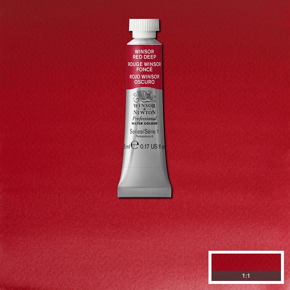 Winsor & Newton Professional Sulu Boya 5ml Winsor Red Deep 725 S.1