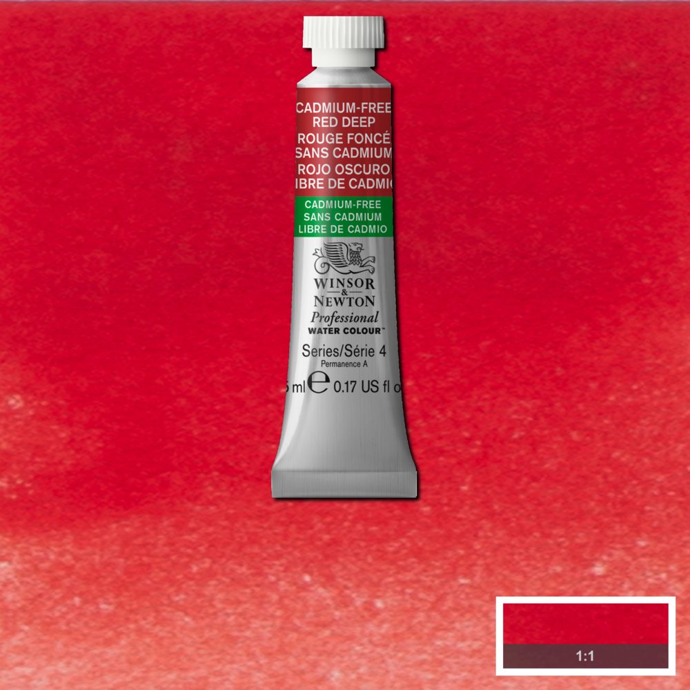 Winsor & Newton Professional Sulu Boya 5ml Cadmium-Free Red Deep 895 S.4