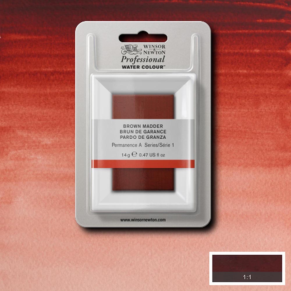 Winsor & Newton Professional Sulu Boya Brown Madder 056 S.1 (Dev Tablet)