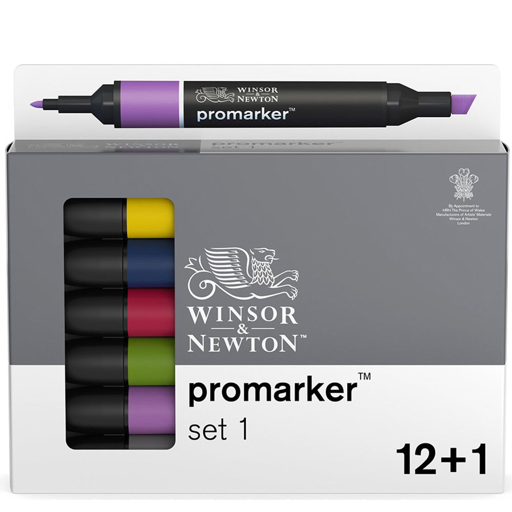 Winsor & Newton Promarker Set 1 (12 renk+karıştırıcı ) – Colorbox