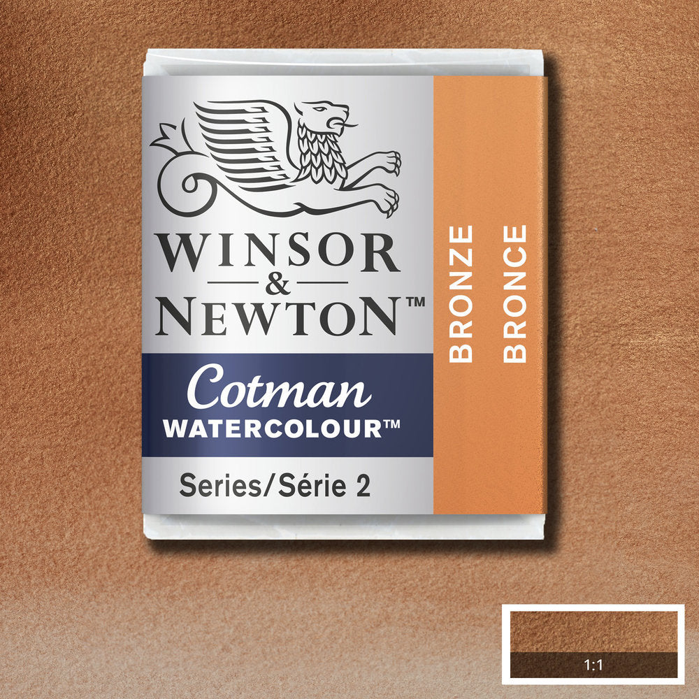 Winsor & Newton Cotman Sulu Boya Yarım Tablet Bronze 058 S.2