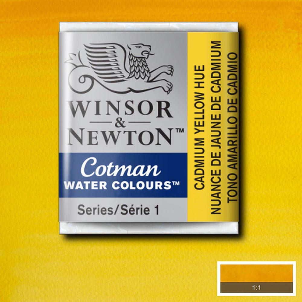 Winsor & Newton Cotman Sulu Boya Yarım Tablet Cadmium Yellow Hue 109