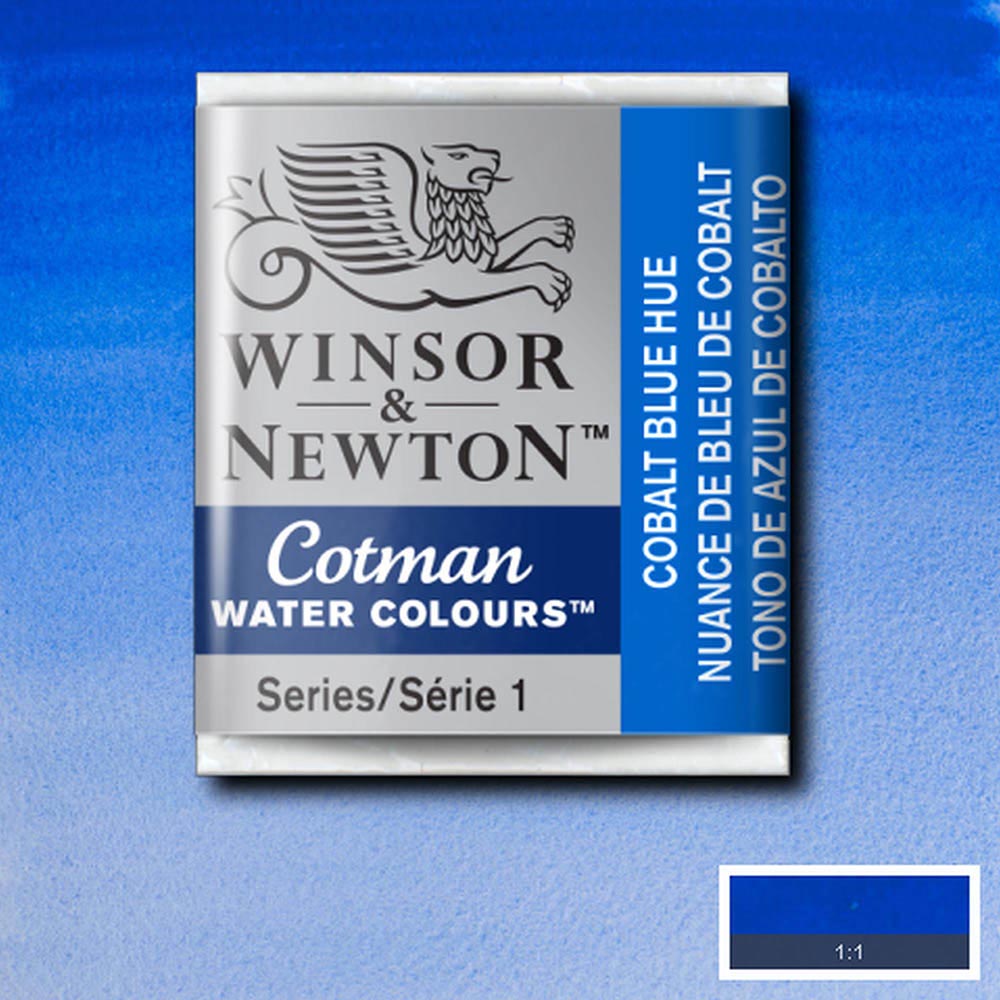 Winsor & Newton Cotman Sulu Boya Yarım Tablet Cobalt Blue Hue 179