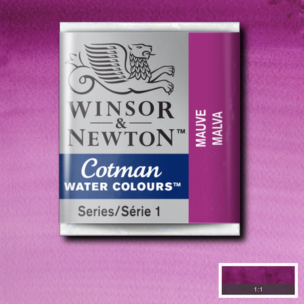 Winsor & Newton Cotman Sulu Boya Yarım Tablet Mauve 398