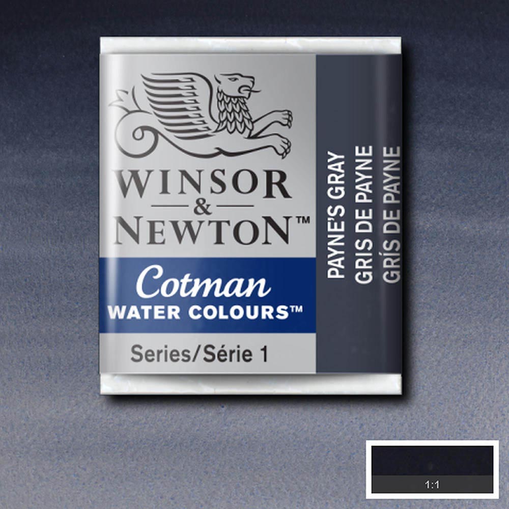 Winsor & Newton Cotman Sulu Boya Yarım Tablet Payne’s Gray 465