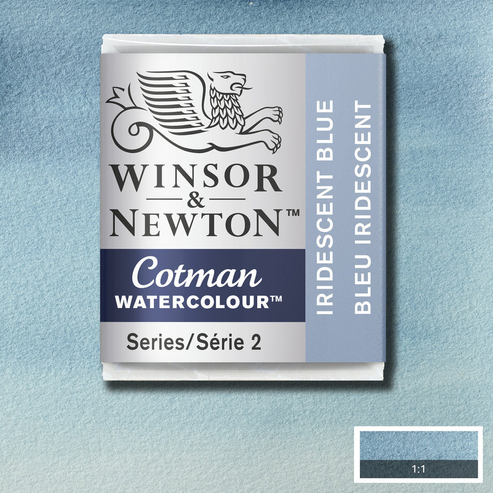 Winsor & Newton Cotman Sulu Boya Yarım Tablet Iridescent Blue 472 S.2