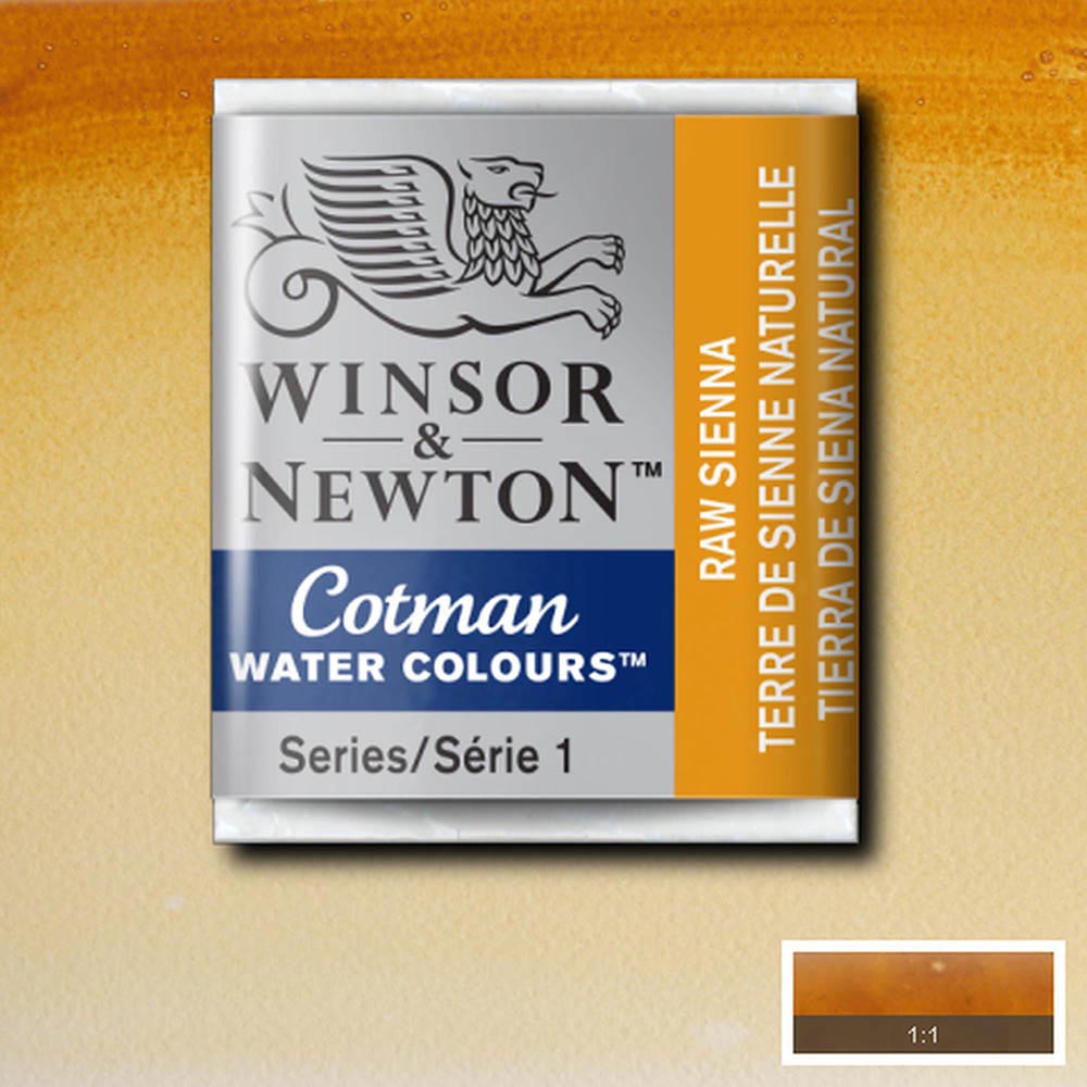 Winsor & Newton Cotman Sulu Boya Yarım Tablet Raw Sienna 552