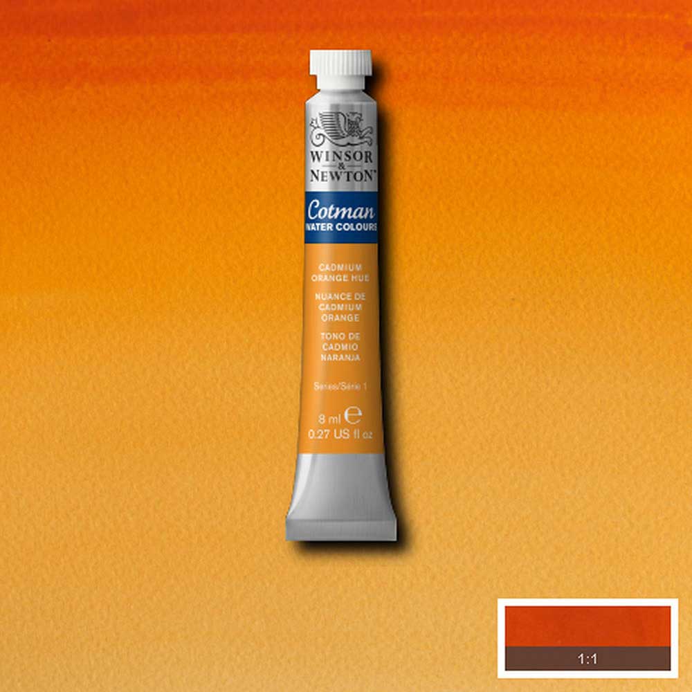 Winsor & Newton Cotman Sulu Boya 8ml Cadmium Orange Hue 090