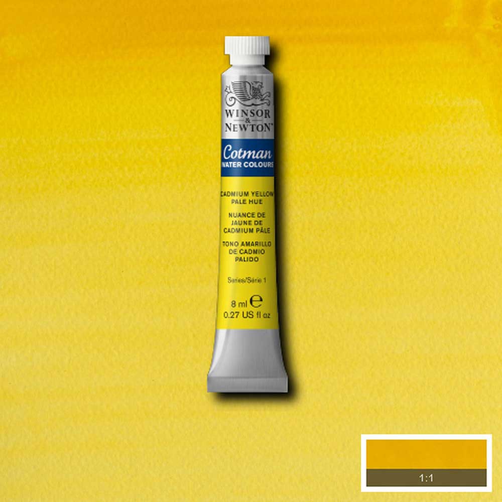Winsor & Newton Cotman Sulu Boya 8ml Cadmium Yellow Pale Hue 119