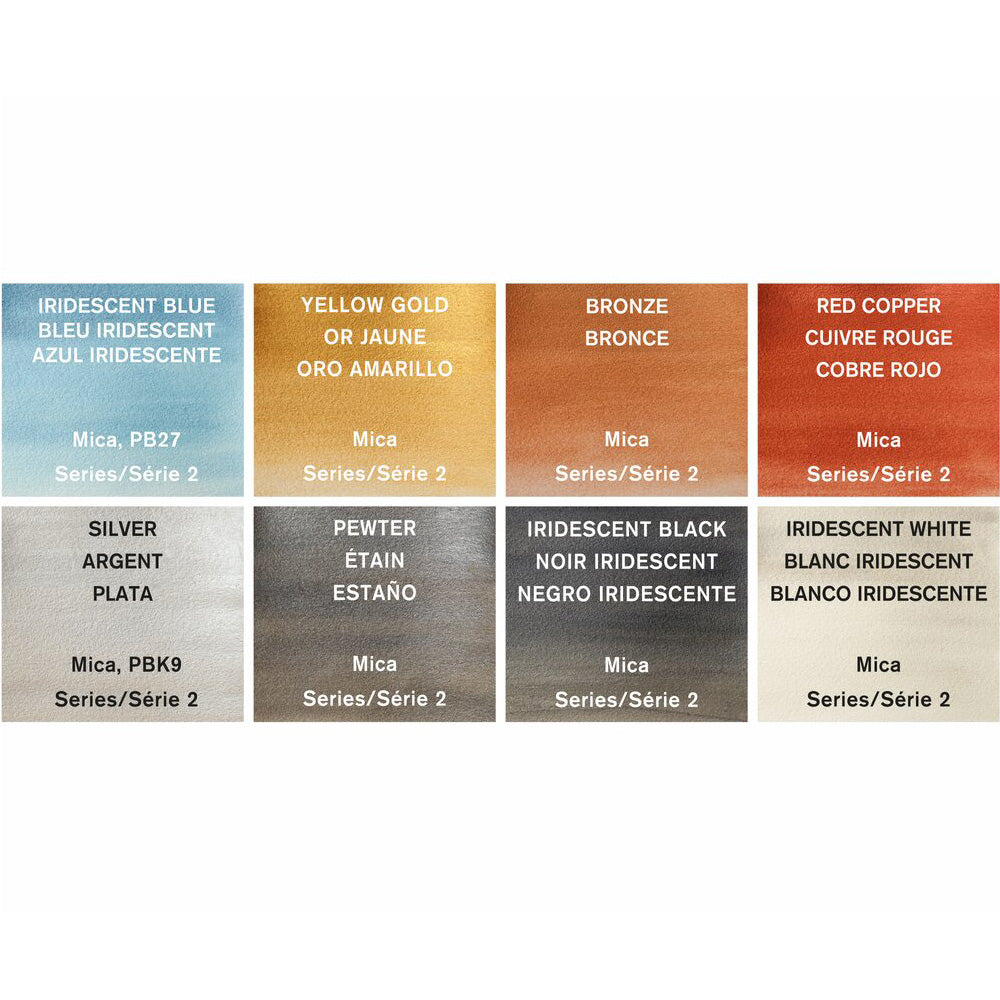 Winsor & Newton Cotman Metallic Pocket Set (8 x Yarım Tablet Sulu Boya Seti)