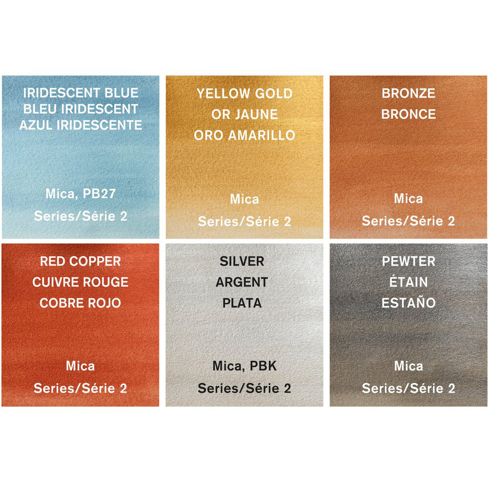 Winsor & Newton Cotman Metallic Collection Set (6 x 8ml Sulu Boya Seti)