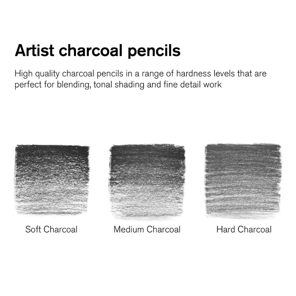 Winsor & Newton 6'lı Kömür Kalem Seti Karışık