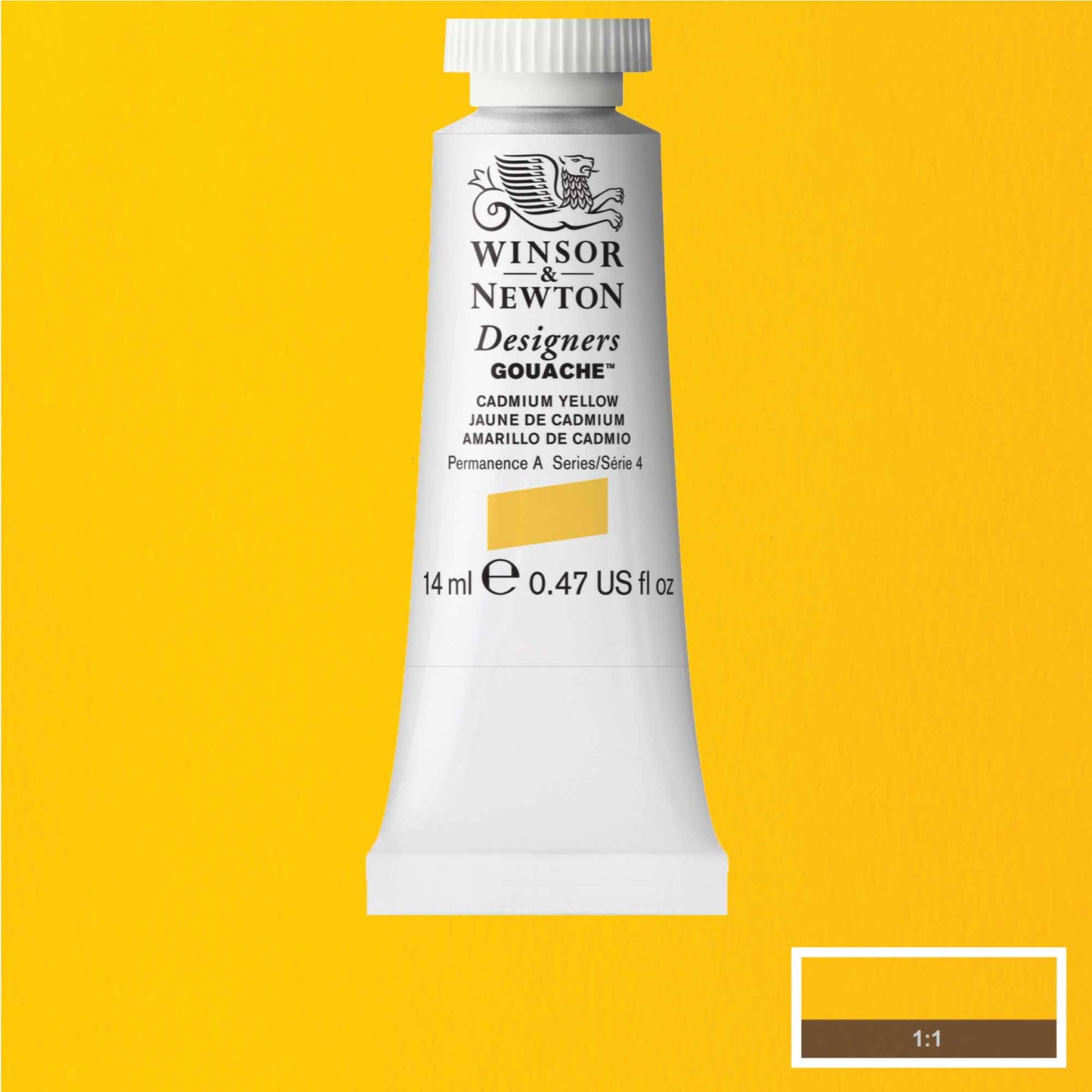 Winsor & Newton Designer's Gouache 14ml Cadmium Yellow 108 S.4