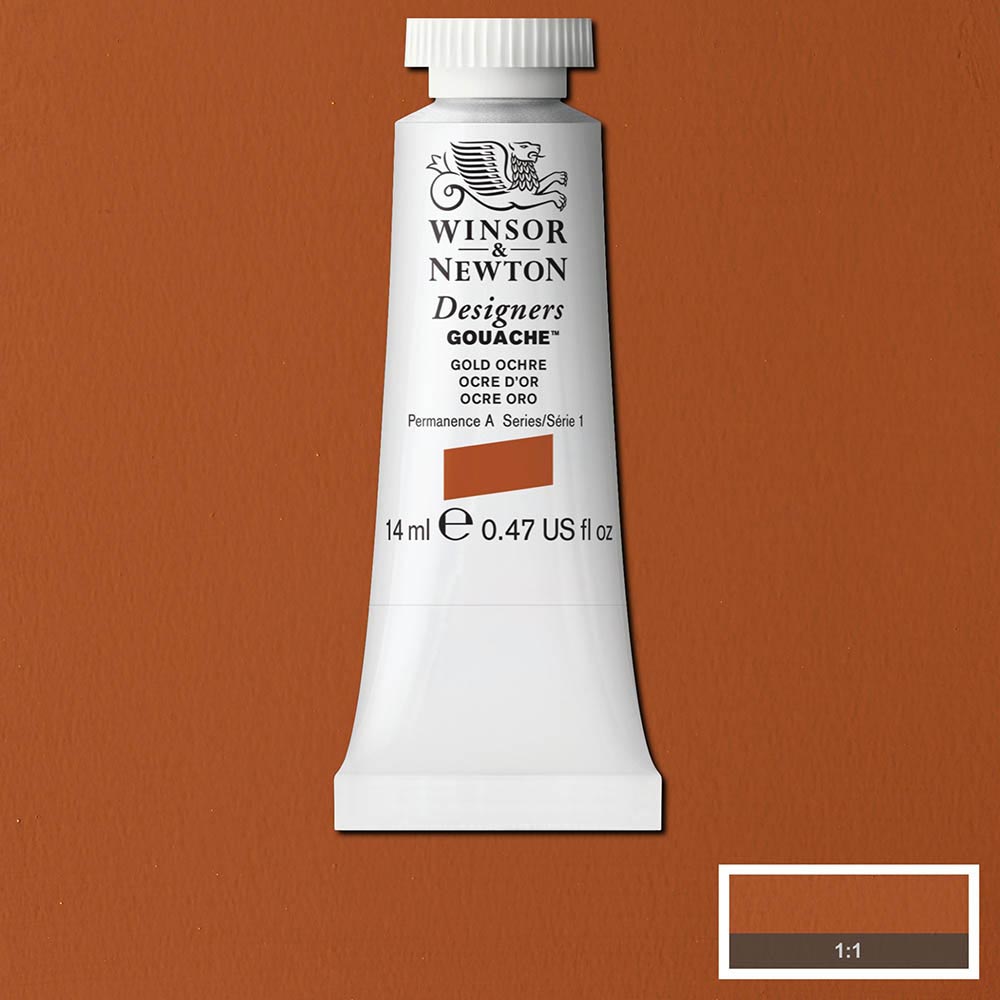 Winsor & Newton Designer's Gouache 14ml Gold Ochre 285 S.1