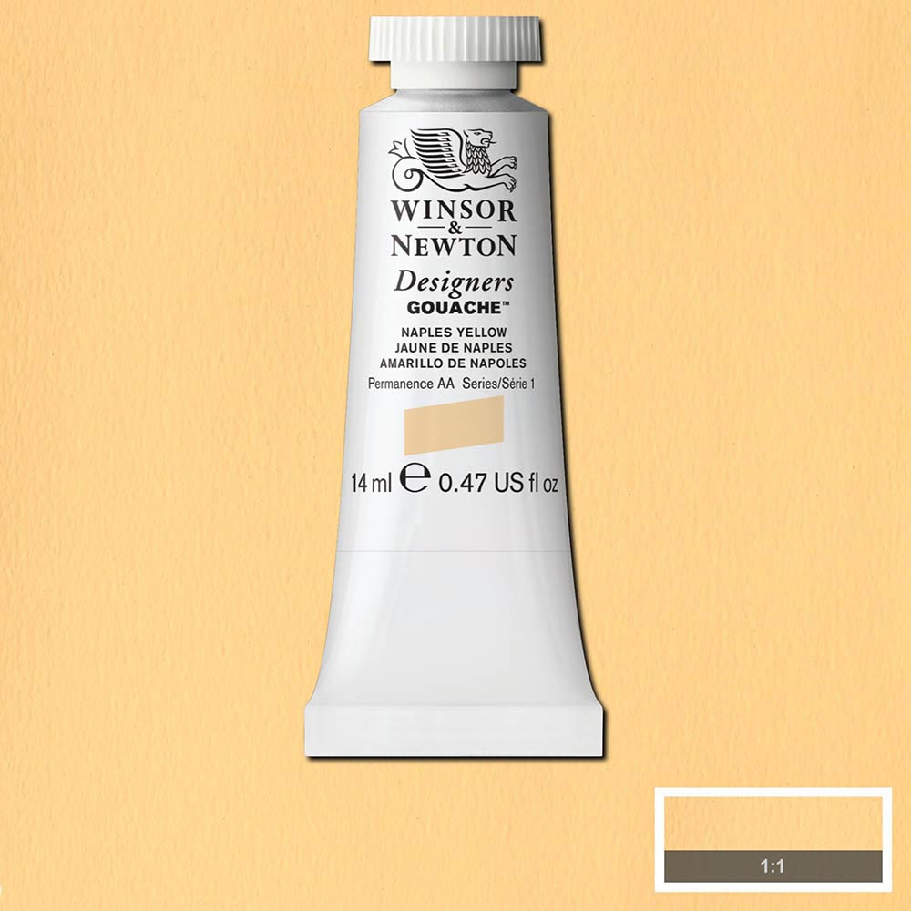 Winsor & Newton Designer's Gouache 14ml Naples Yellow 422 S.1