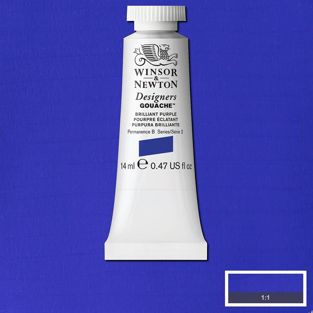 Winsor & Newton Designer's Gouache 14ml Brilliant Purple 455 S.2