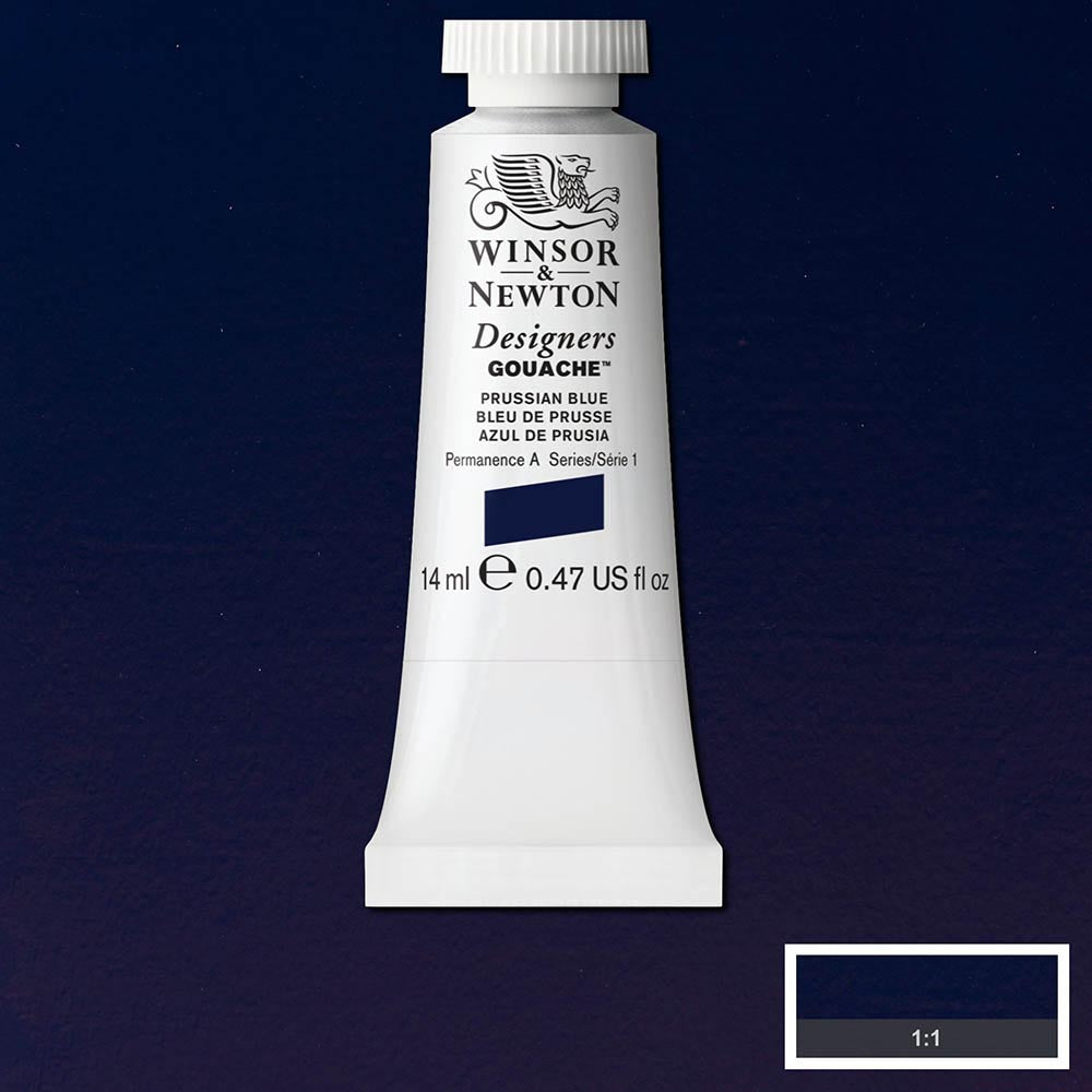 Winsor & Newton Designer's Gouache 14ml Prussian Blue 538 S.1