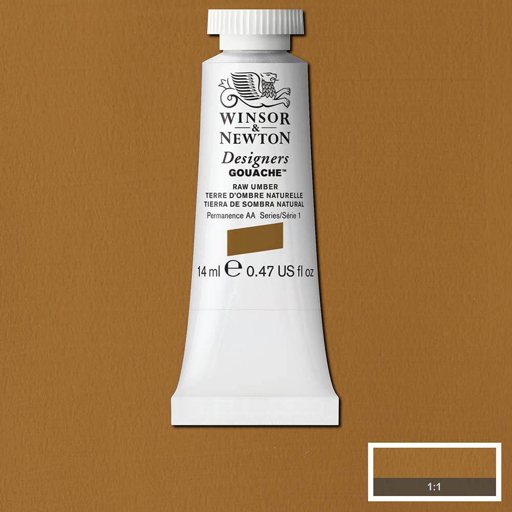 Winsor & Newton Designer's Gouache 14ml Raw Umber 554 S.1