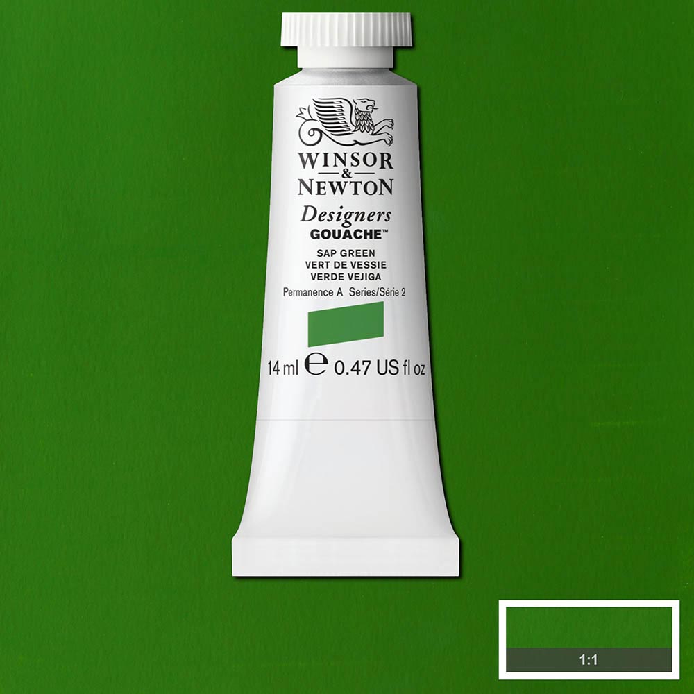 Winsor & Newton Designer's Gouache 14ml Sap Green 599 S.2