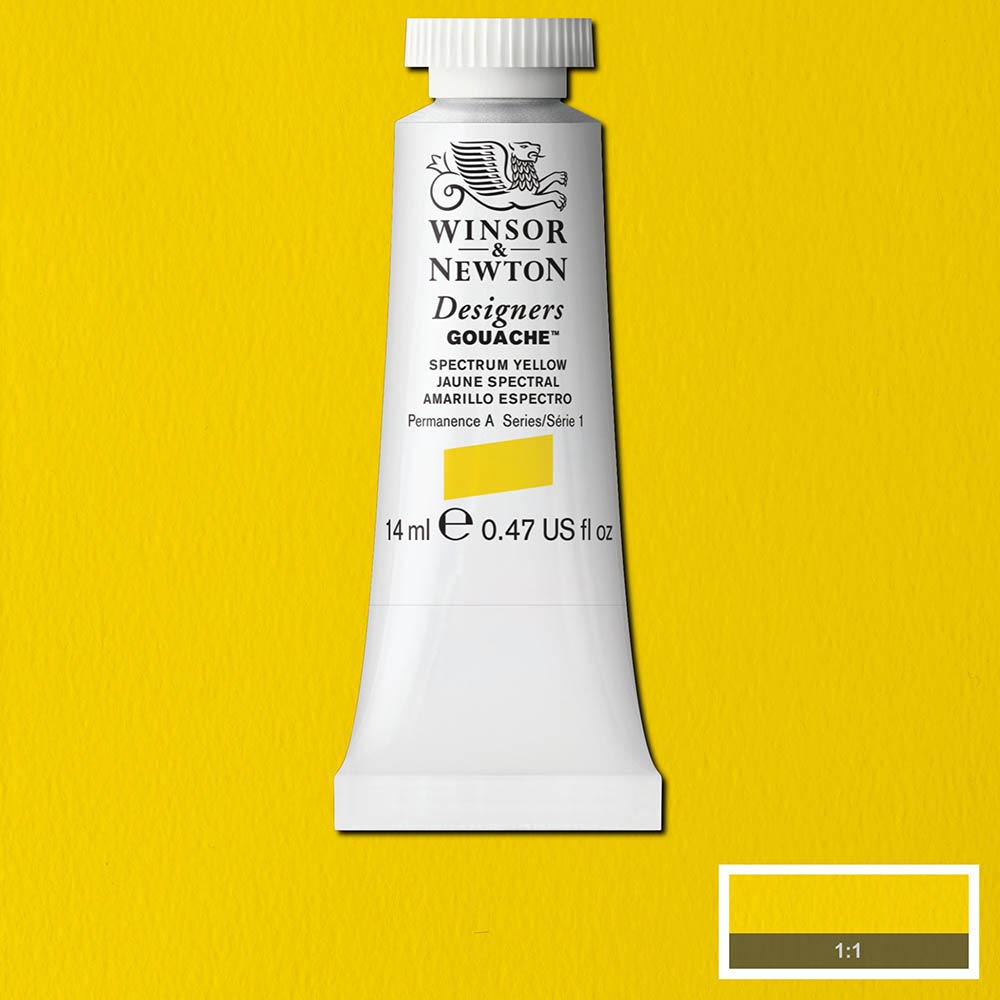 Winsor & Newton Designer's Gouache 14ml Spectrum Yellow 627 S.1