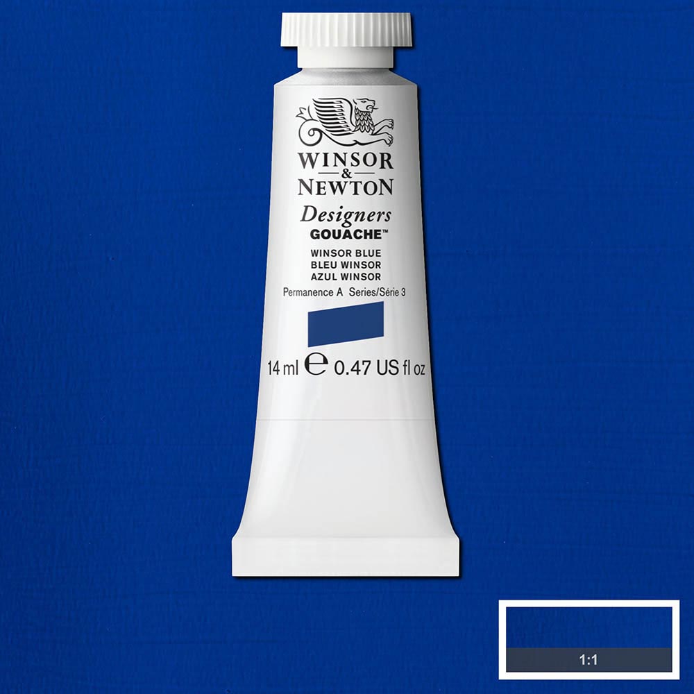 Winsor & Newton Designer's Gouache 14ml Winsor Blue (Red Shade) 706 S.3