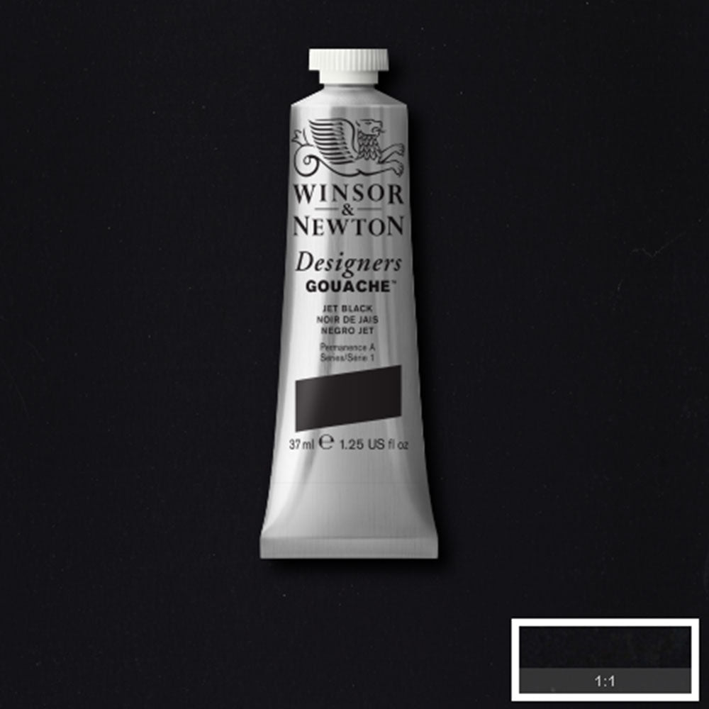 Winsor & Newton Designer's Gouache 37ml Jet Black 335 S.1