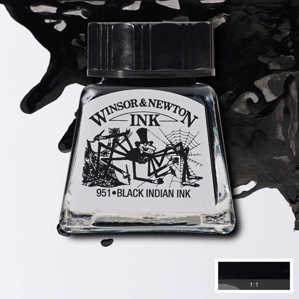 Winsor & Newton Drawing Ink 14ml Black 030