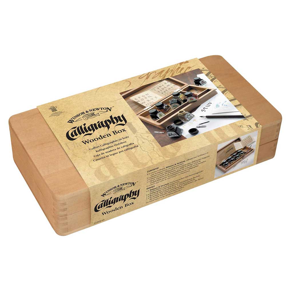 Winsor & Newton Calligraphy Ink Wooden Box (Ahşap Kutulu)