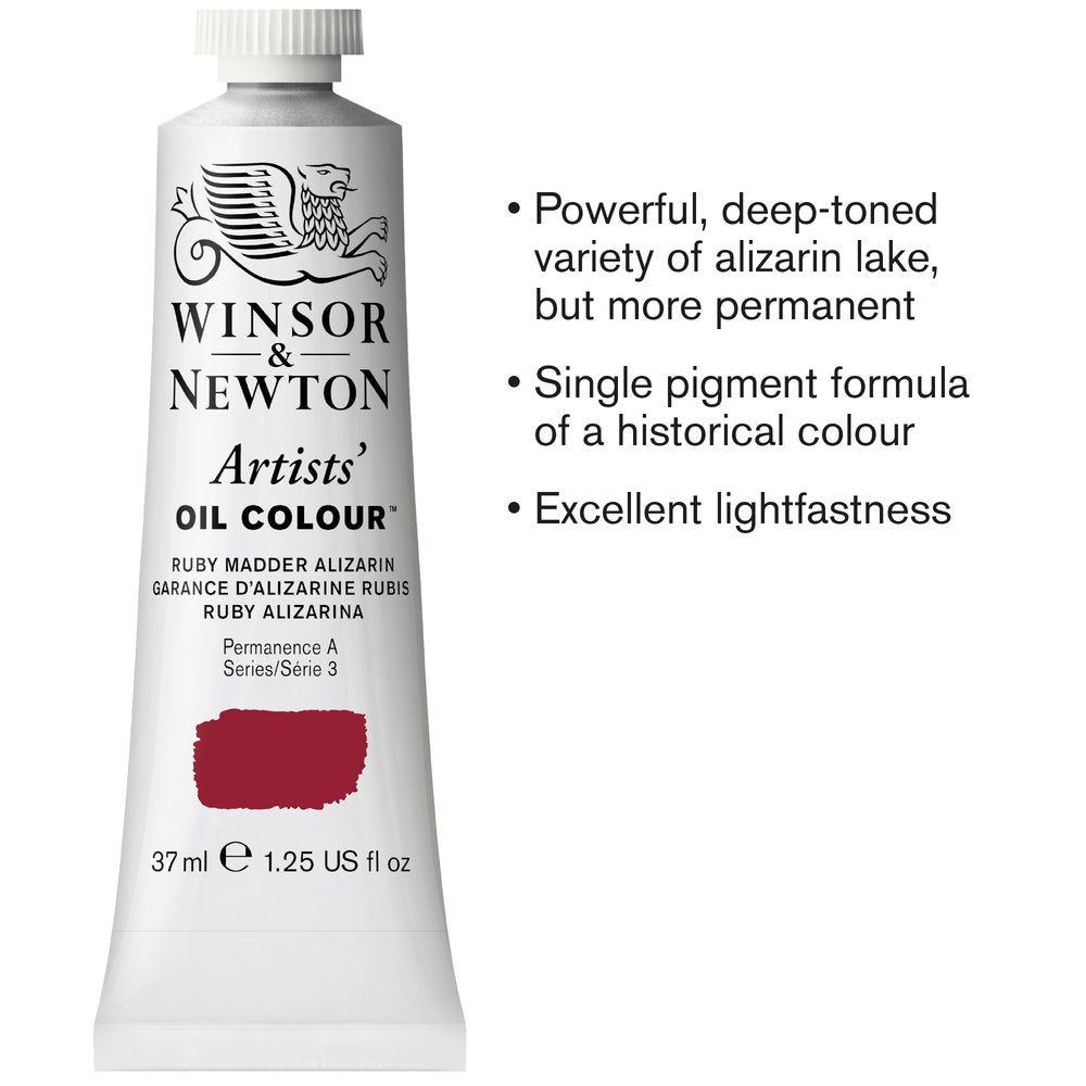Winsor & Newton Artists' Yağlı Boya 37ml Ruby Madder Alizarine 411 S.3