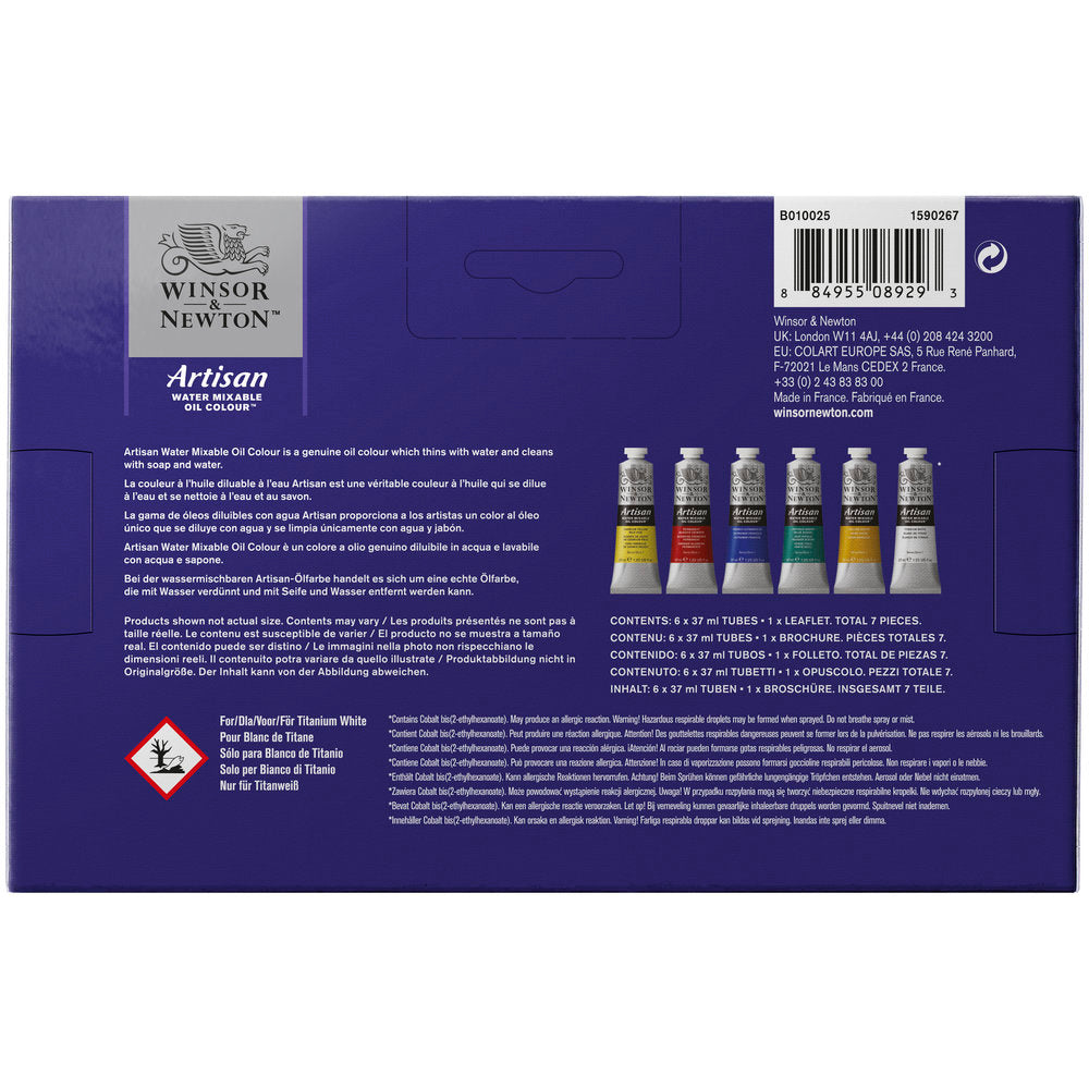 Winsor & Newton Artisan Yağlı Boya Beginner Set 6x37ml
