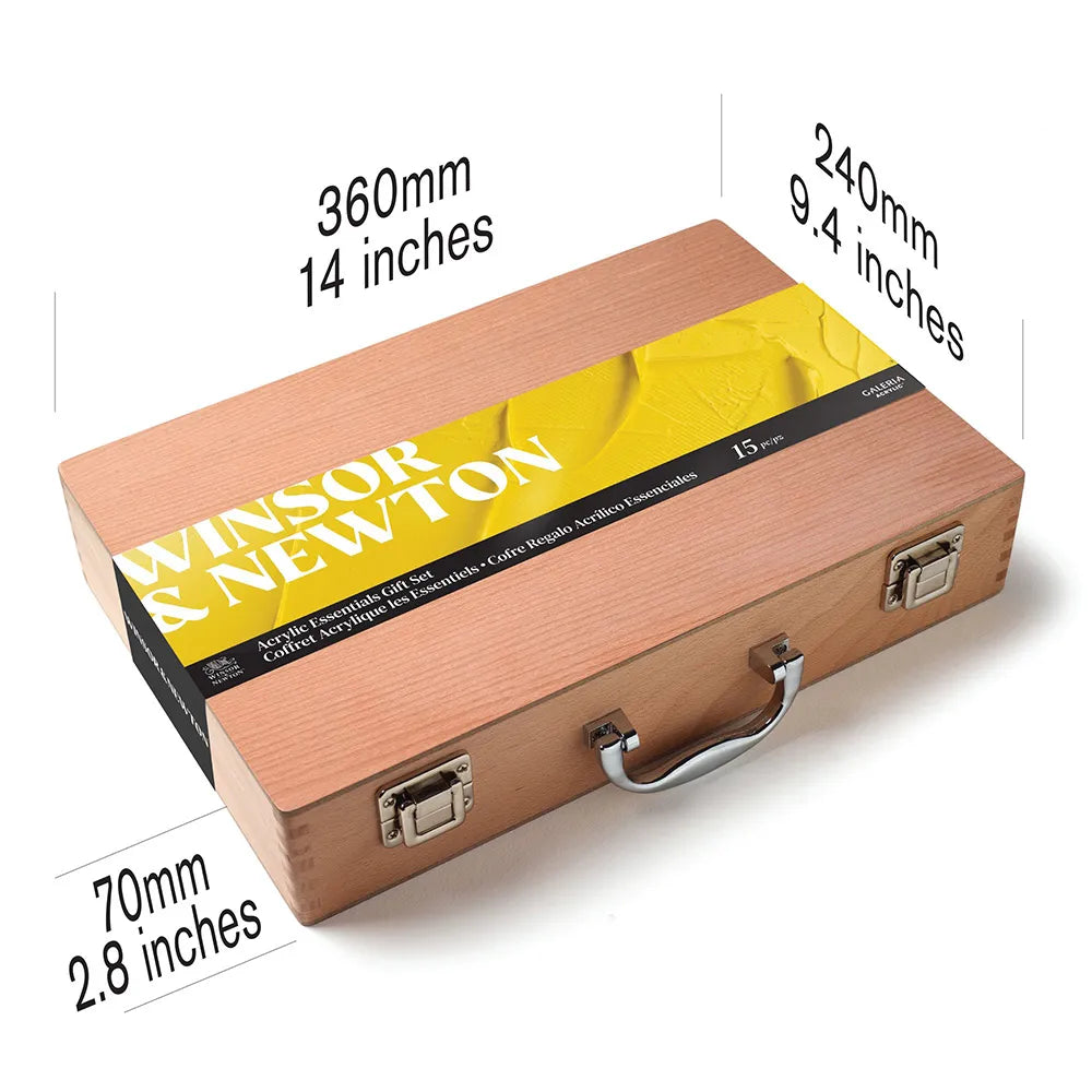 Winsor & Newton Galeria Akrilik Boya Wooden Set (Ahşap Kutulu 8x 60ml)