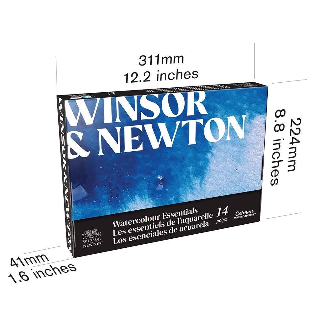 Winsor & Newton Cotman Sulu Boya Seti (10 x 5ml Sulu Boya Seti + Fırça + Bloknot + Palet)