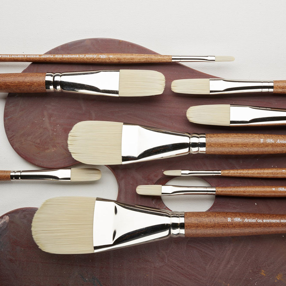 Winsor & Newton Artists' Sentetik Sert Kıl Uzun Saplı Kedi Dili Fırça No:2