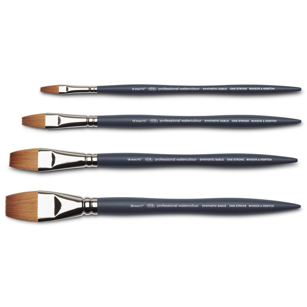 Winsor & Newton Professional Suluboya Sentetik One-Stroke Fırçası No:3/4